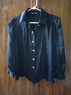 Zara black blouse